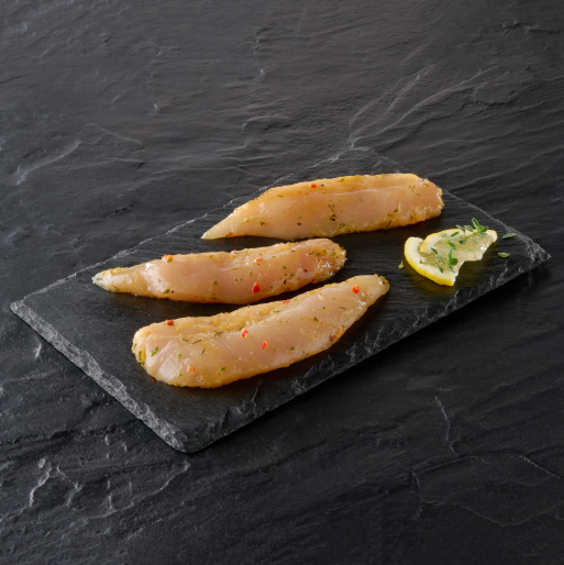 Aiguillettes marinées thym citron